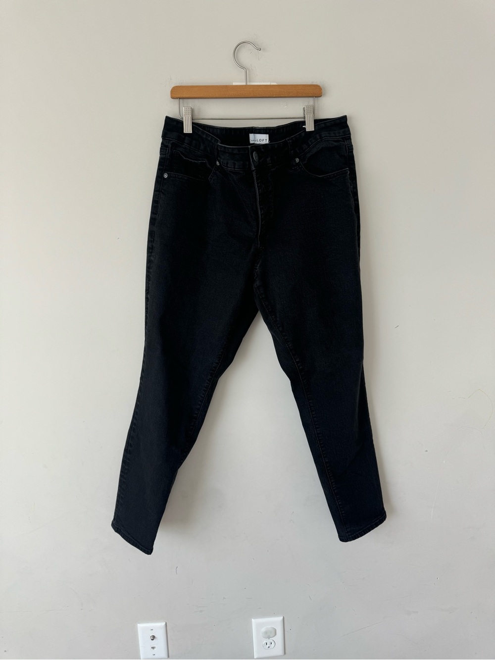 LOFT Black Boyfriend Jeans
